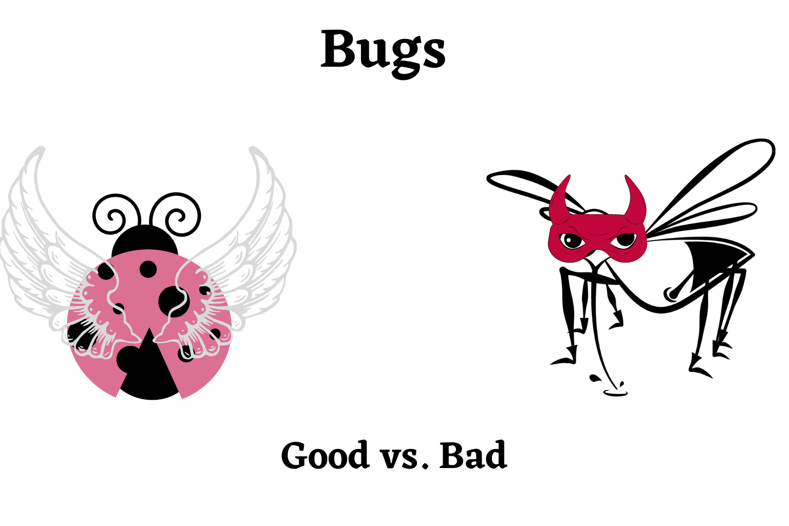 Good bugs, bad bugs; does a split occur in the insect world?