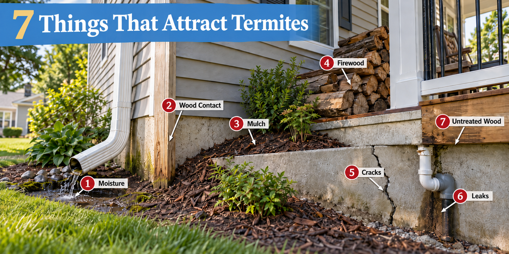 7 Things That Attract Termites to Your Home (and Fixes)