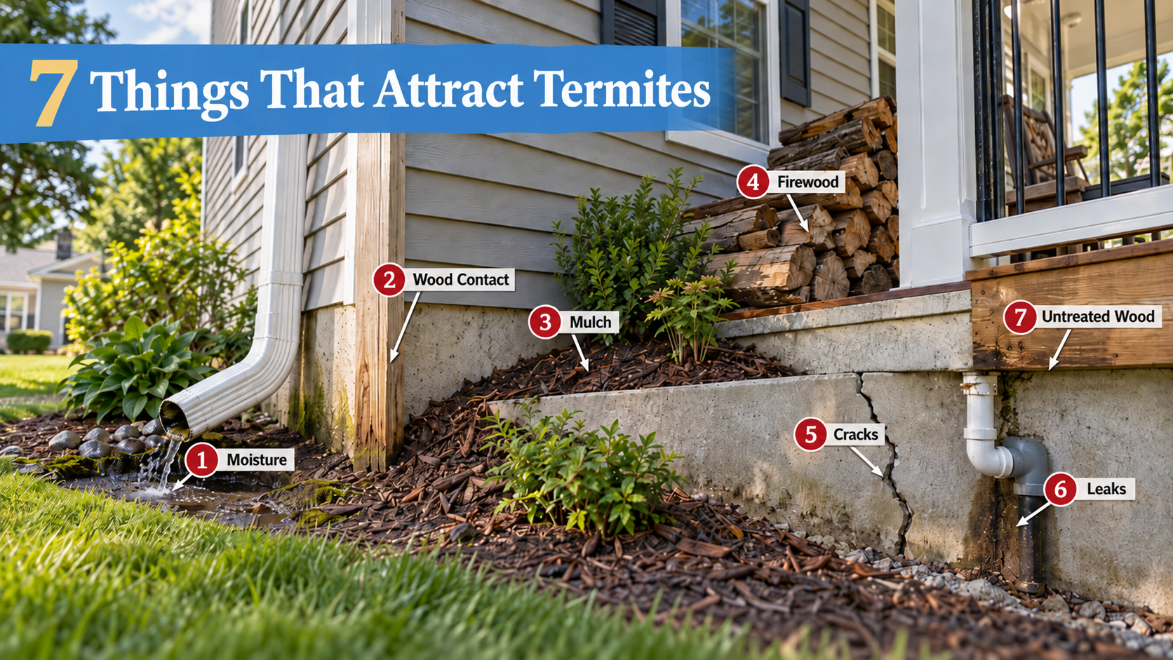 7 Things That Attract Termites to Your Home (and Fixes)