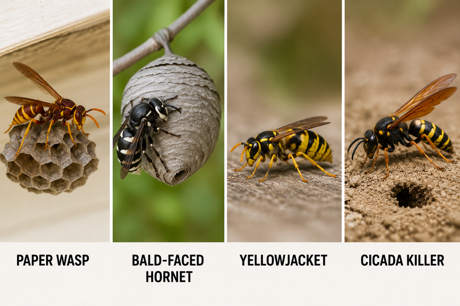 Wasps, Hornets & Yellowjackets in NJ- How to Tell Them Apart