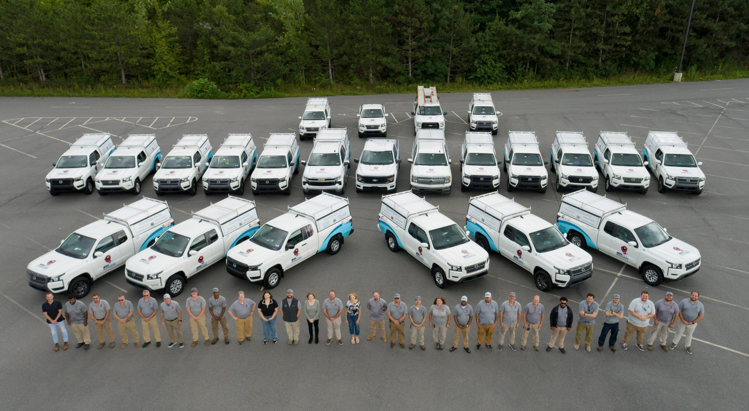 The Pest Rangers branded pest control trucks in Northeastern Pennsylvania